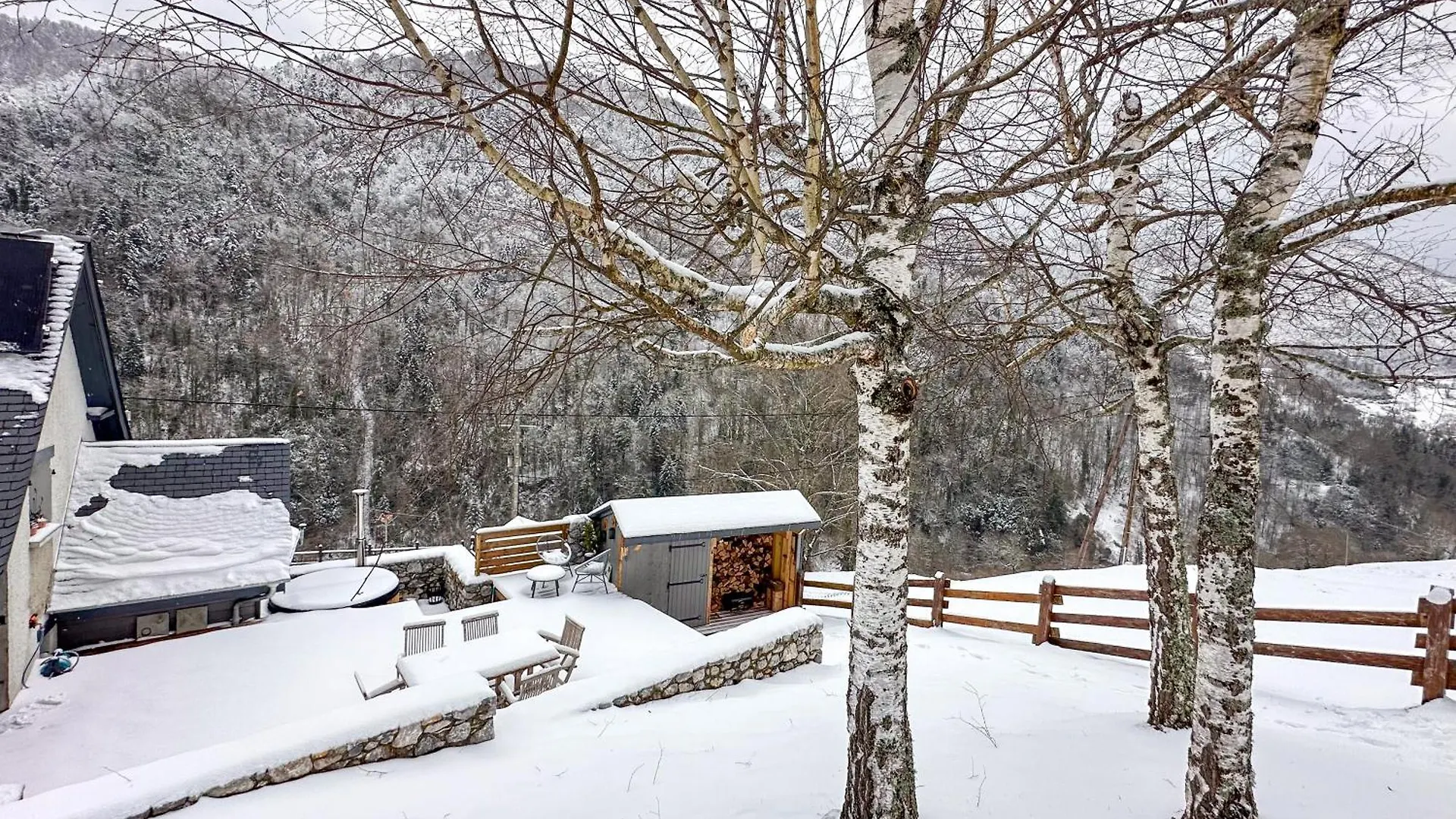 Chalet Le Rene-Sens - 5 Pers - Grande Terrasse - Bain Nordique Spa - Piscine Boutx