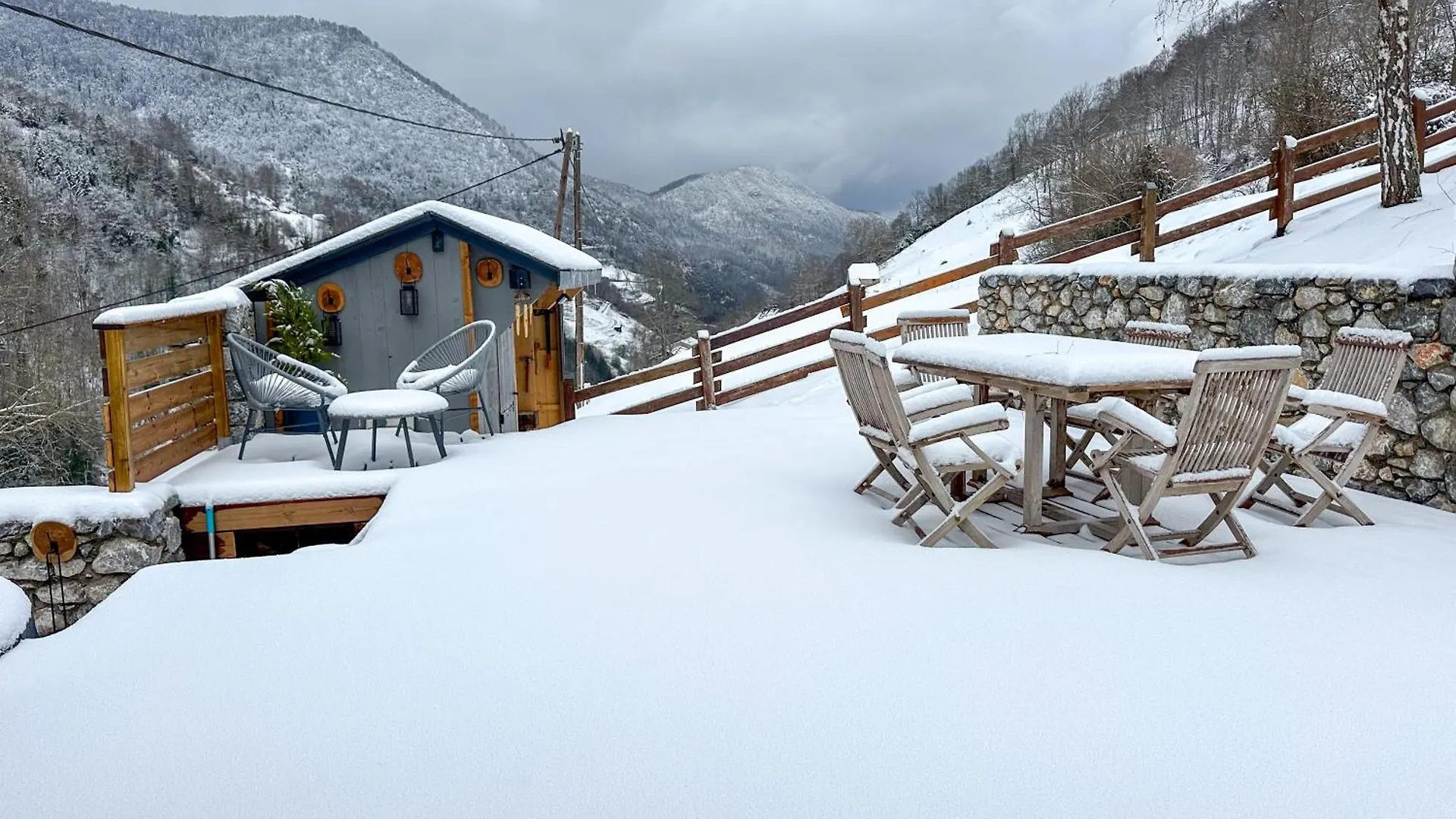 Chalet Le Rene-Sens - 5 Pers - Grande Terrasse - Bain Nordique Spa - Piscine Boutx