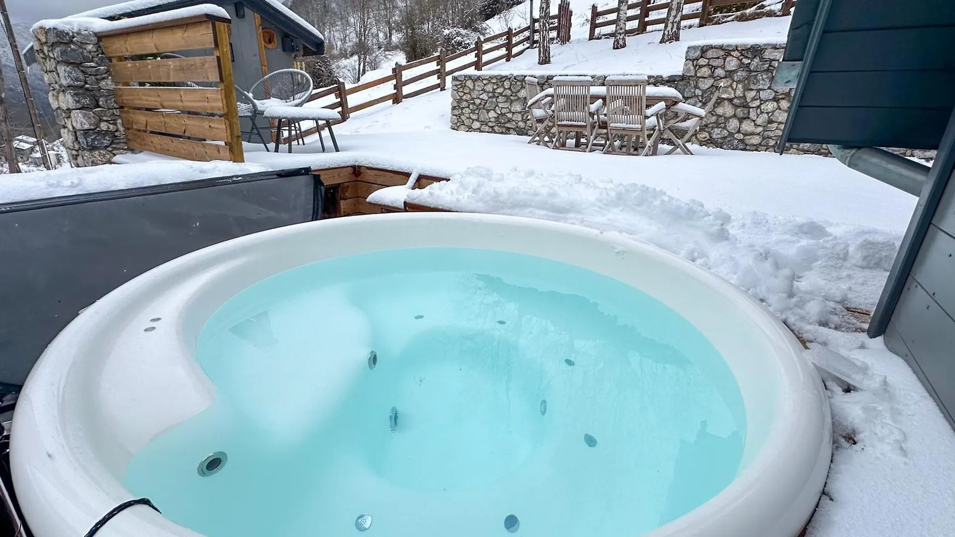Chalet Le Rene-Sens - 5 Pers - Grande Terrasse - Bain Nordique Spa - Piscine Boutx